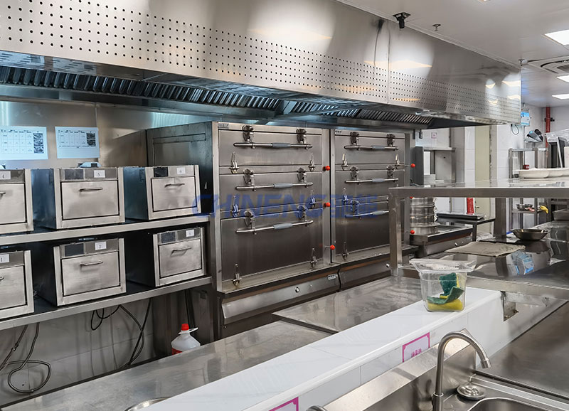 廣州白云天降美食機器人中餐廳廚房海鮮蒸柜