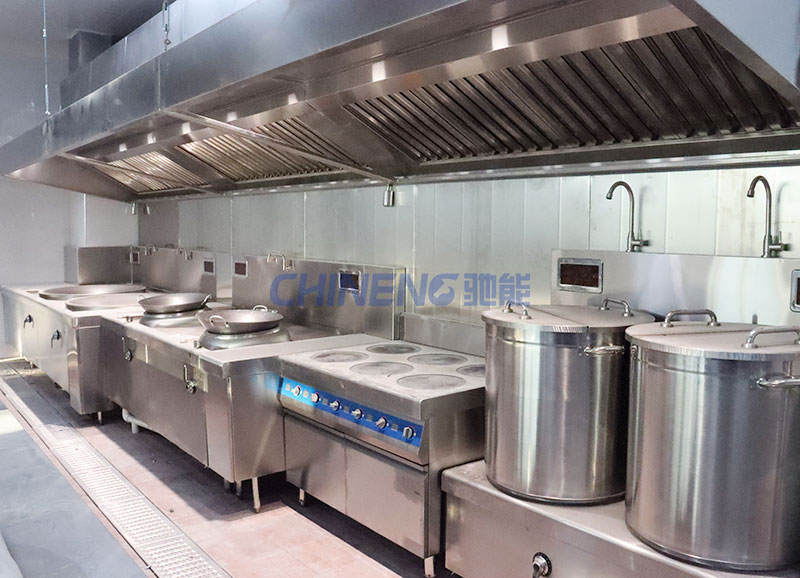 廣州新萊福員工食堂烹飪區(qū)