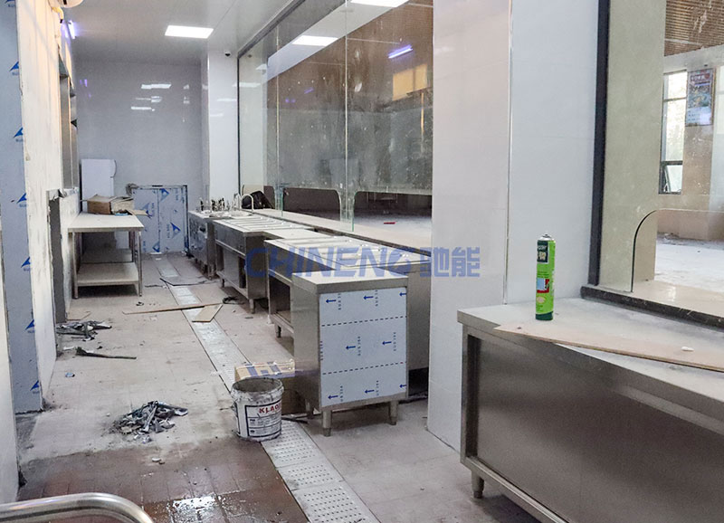 廣州新萊福員工食堂施工現(xiàn)場