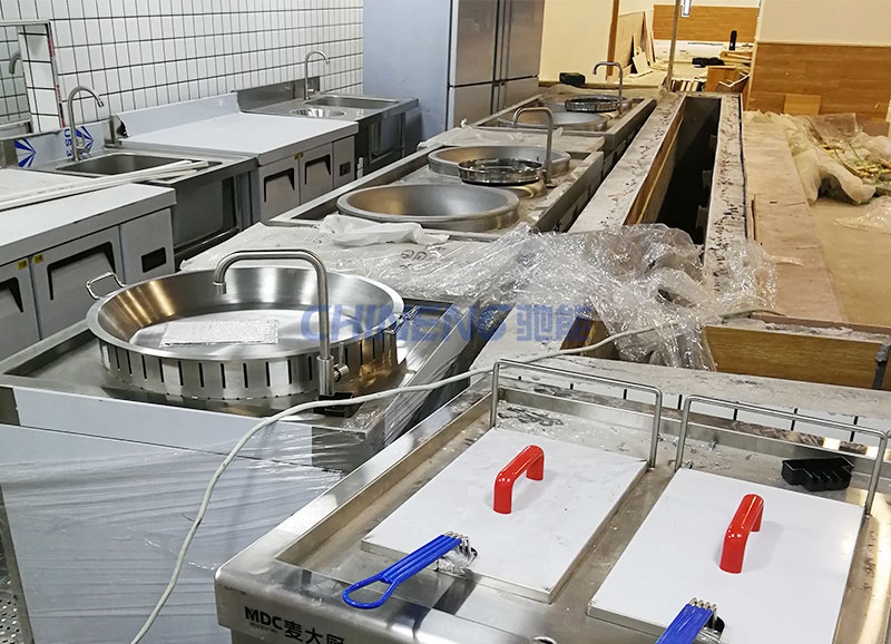 寧波廚鮮笙廚房施工現(xiàn)場