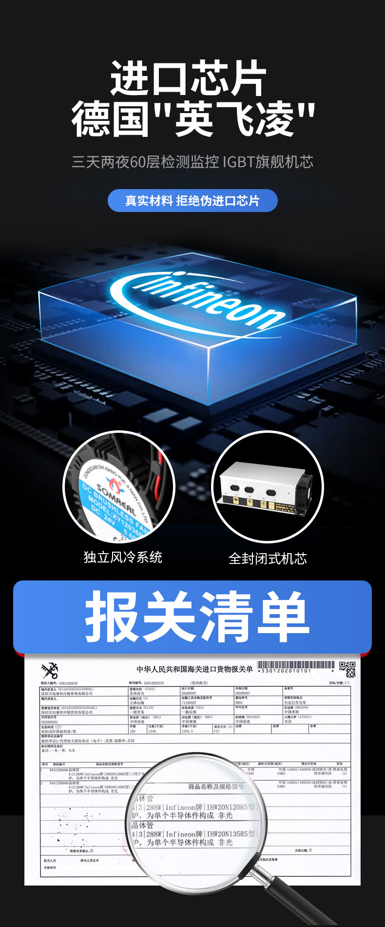 馳能5000W臺式電磁爐進(jìn)口芯片