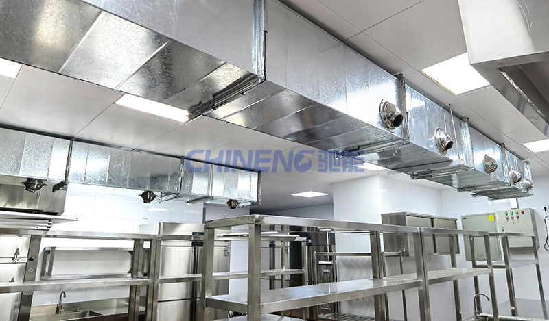 帝先生高級會所廚房新風系統