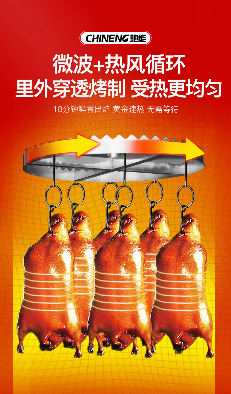 烤鴨爐微波熱風雙烘烤