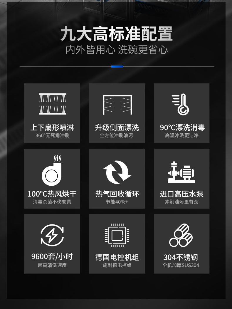 馳能長龍洗碗機9大配置