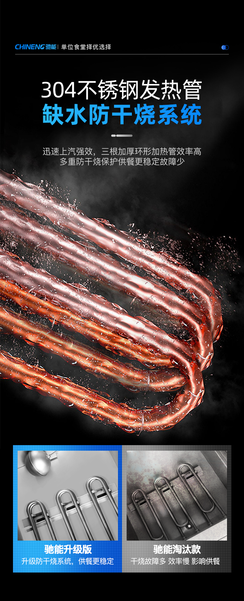 高原蒸柜304不銹鋼加熱管