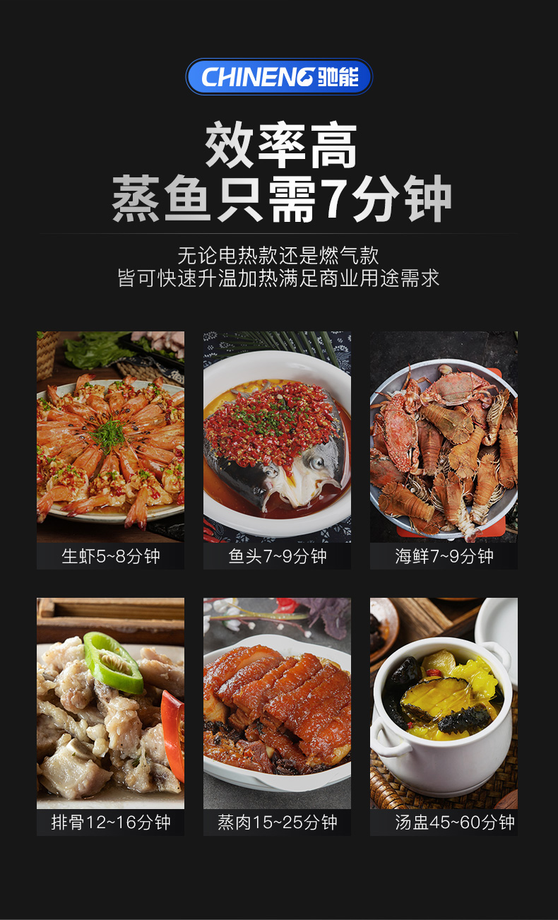 海鮮蒸柜適用菜式